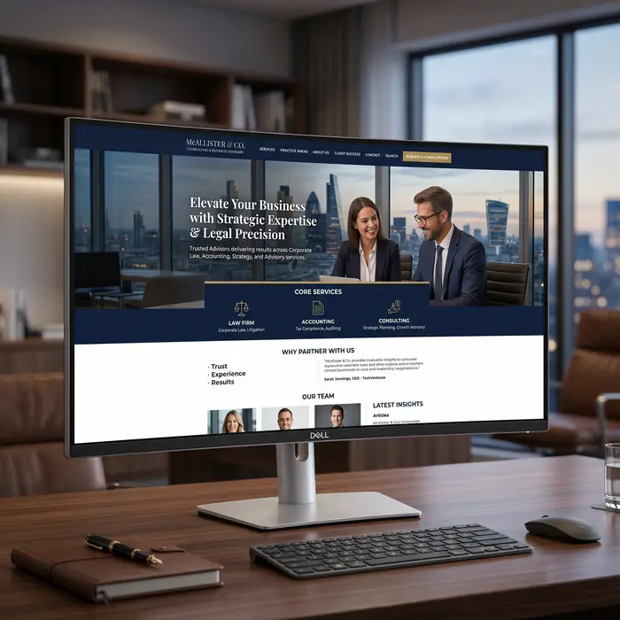 Professional services business website