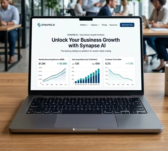 Professional services website example
